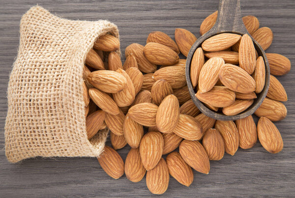 Almonds nuts - Prunus dulcis