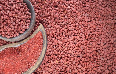 Annatto tohum ve toz-Bixa orellana