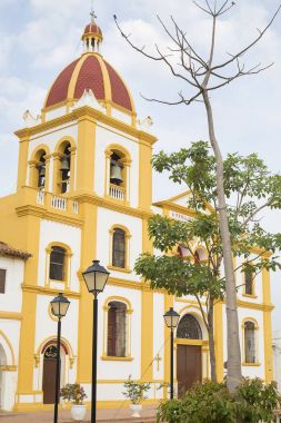 Santa cruz de Mompox, Bolvar / Colombia - March 19, 2017. Plaza de la Inmaculada concepcin de Mara.