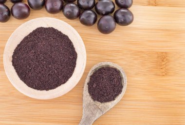 Meyve ve acai (Euterpe oleracea Amazon dan kaynaklanan toz)