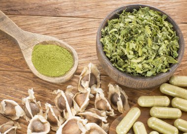 Tohum, yaprak ve moringa toz - Moringa oleifera