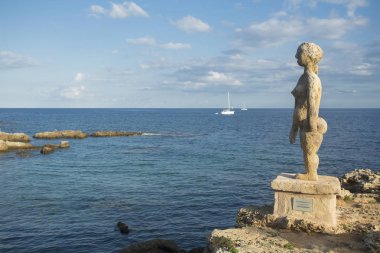Cala Ratjada, Palma de Mallorca / İspanya. 10 Ekim 2017. Cala Rajada bir Capdepera İspanyol Belediyesi haline geldi.