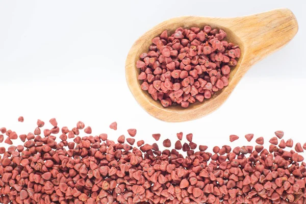 Сырые Красные Органические Семена Ахиота — стоковое фото