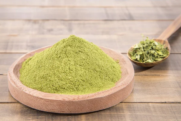 Moringa toz ahşap kase