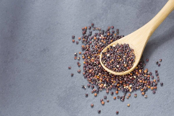 Siyah Quinoa Chenopodium Quinoa Tohumları — Stok fotoğraf