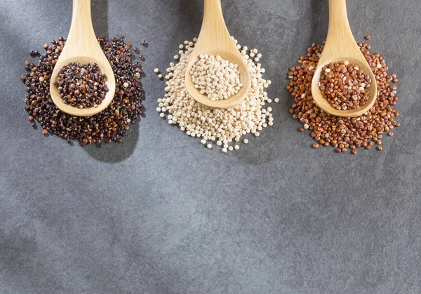 Beyaz, kırmızı ve siyah quinoa - Chenopodium quinoa tohumları