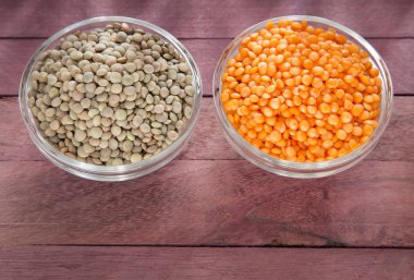 Ham pardina ve kırmızı mercimek - Lens culinaris