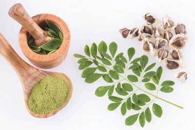 Moringa yaprak, tohum ve toz - Moringa oleifera