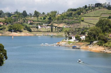 El Peñol, Antioquia / Kolombiya - Şubat 02, 2020. El Peñol, Kolombiya 'nın Antioquia ilinin doğu kesiminde bulunan bir belediyedir.