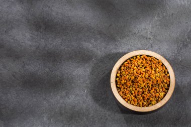 Arı polen taneleri - üstten görünüm