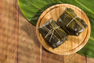 Tamale geleneksel Kolombiya yemekleri - Metin Boşluğu