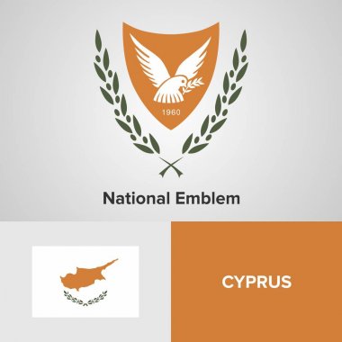 Kıbrıs ulusal amblemi ve bayrak 