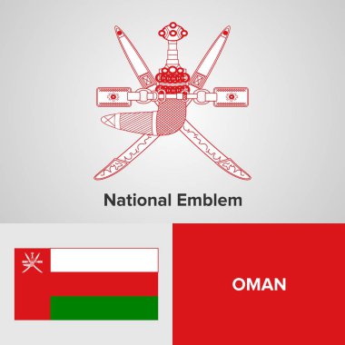 Umman ulusal amblemi ve bayrak 