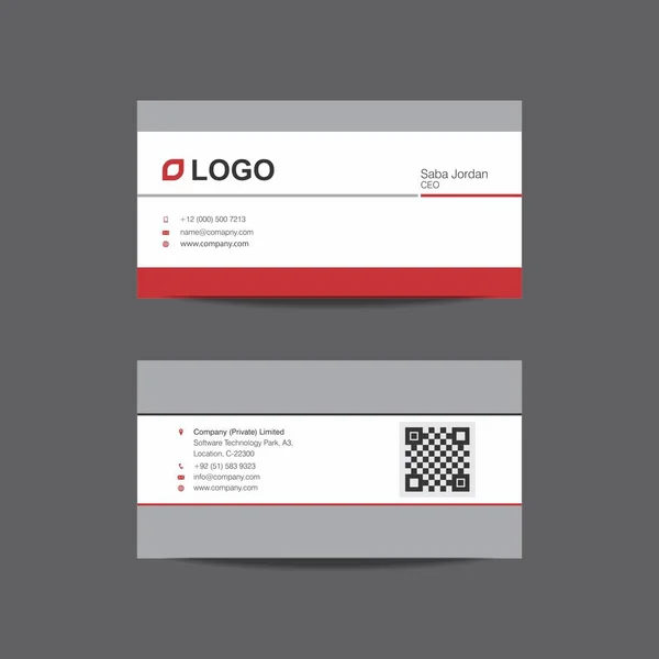 Diseño profesional de tarjetas de visita — Vector de stock