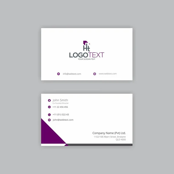 Цифровая IT компания Business Card Design — стоковый вектор