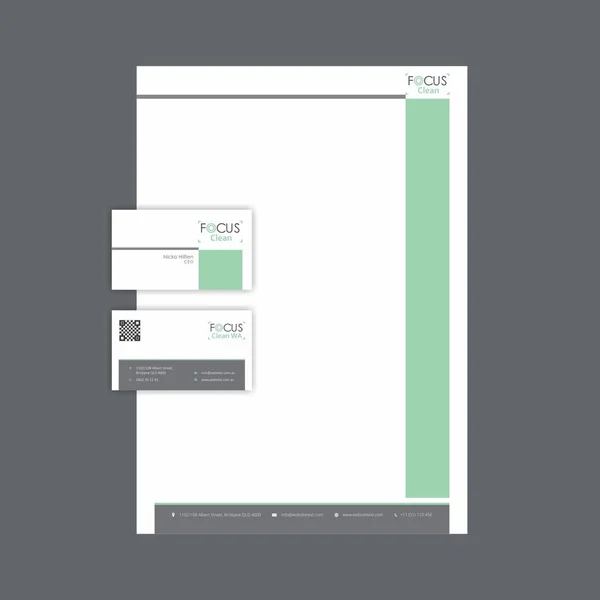 Modren 名刺やレターヘッド デザイン — ストックベクタ