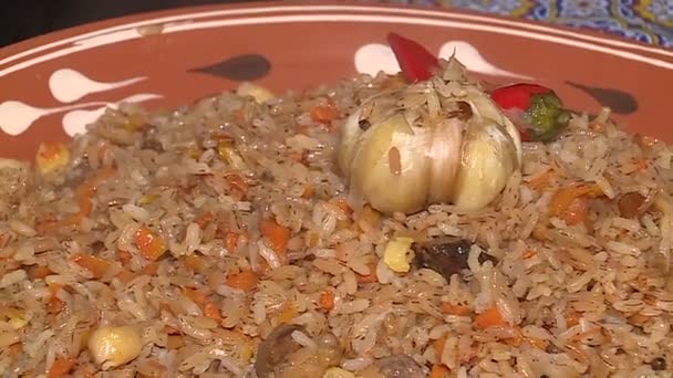 Fleischgerichte Auf Dem Feuer Fleisch Küche Picknick — Stockvideo