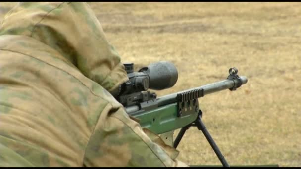 Exercícios Militares Homens Jogos — Vídeo de Stock