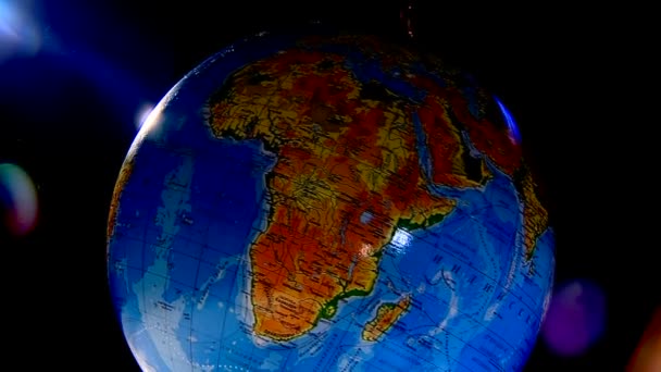 Globus Globus Layout Erde Ökologie Schule Studium Kontinente — Stockvideo