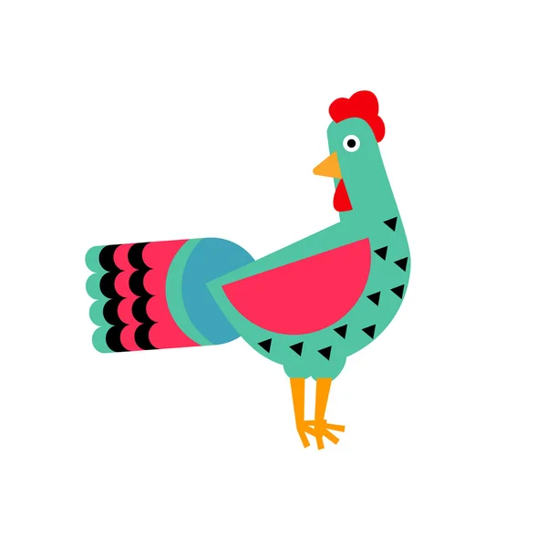 Vector rooster sign. — Stock Vector