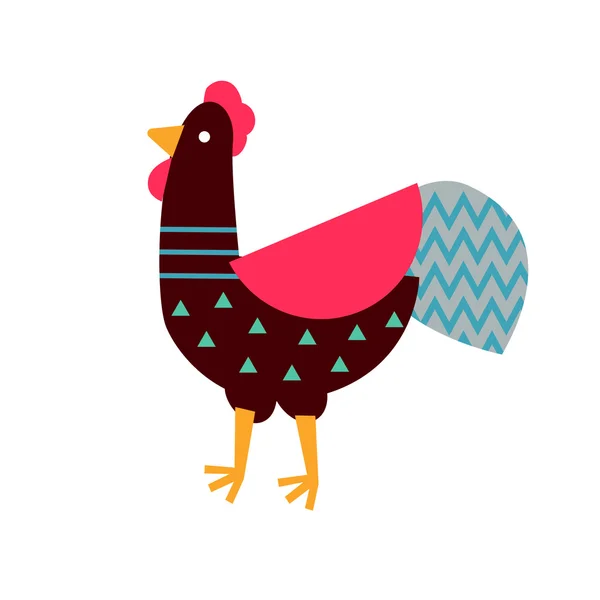 Vector rooster sign. — Stock Vector