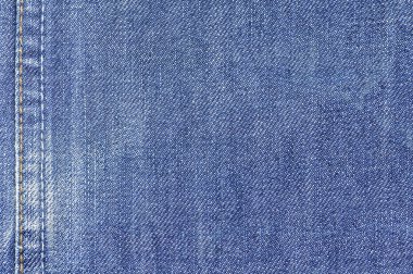 Denim kot kumaş doku arka plan tasarımı için dikiş ile.
