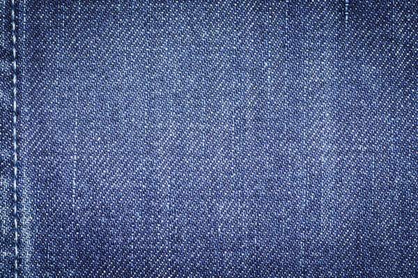 Calça jeans tecido textura fundo com costura para design . — Fotografia de Stock