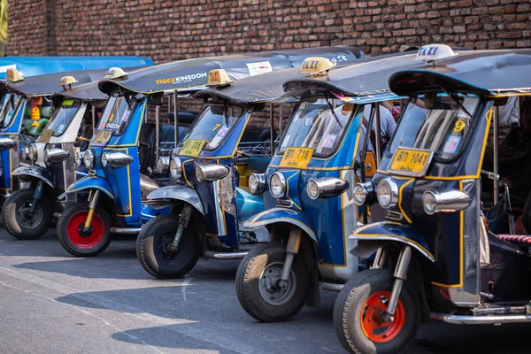 Chiang Mai Thailand Februari 2020 Tuk Tuk Auto Rickshaw Vanlig — Stockfoto