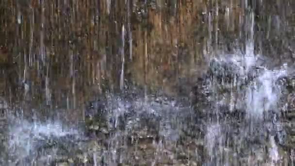 Detail Van Zandsteen Kleur Rots Waterval — Stockvideo