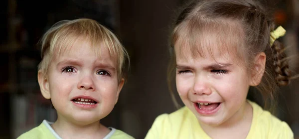 Emocionální portrét dítěte — Stock fotografie