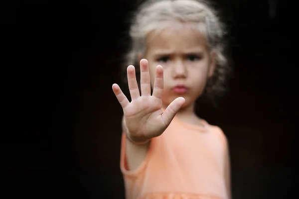 Concetto di segno e gesto — Foto Stock