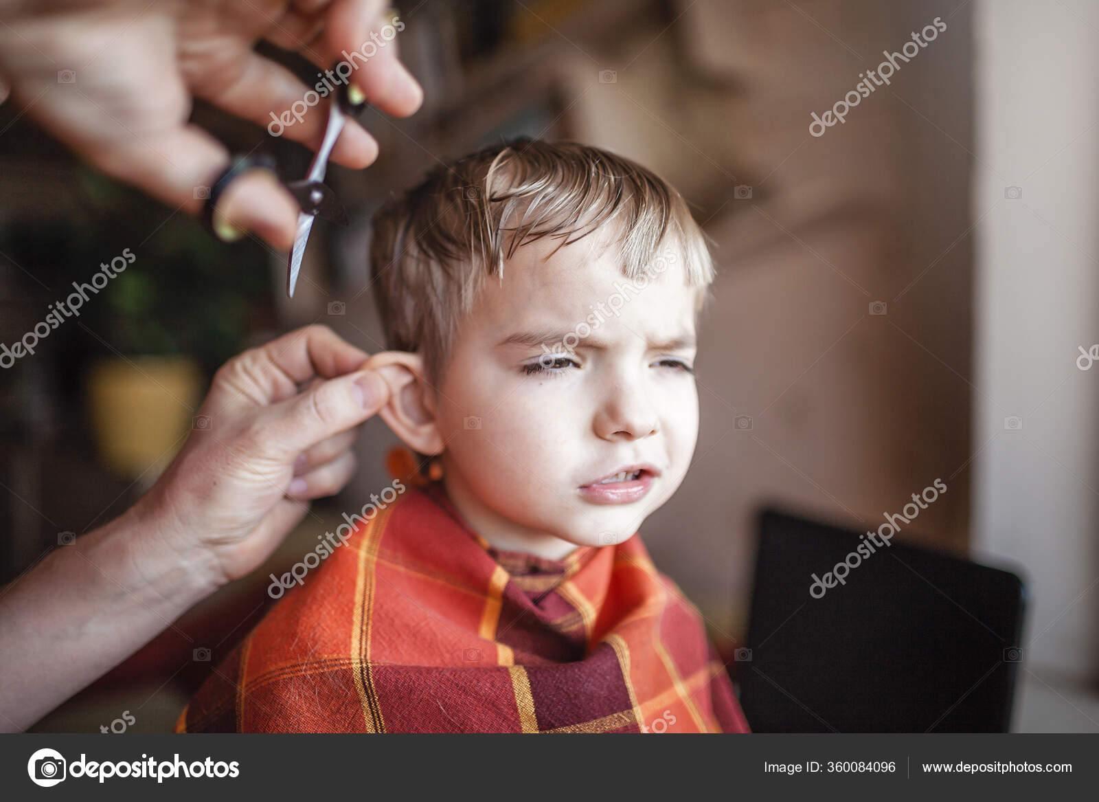 Middle Aged Father Cutting Hair His Little Son Himself Home Stock Photo by © 360084096 Middle Aged Father Cutting Hair His Little Son Himself Home Stock Photo by © 360084096