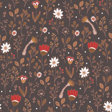 Kusursuz vektör çiçek deseni