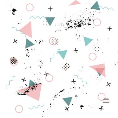 Memphis arka plan. Soyut desen moda 80-90'lı yılların.