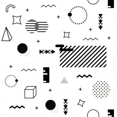 Memphis arka plan. Soyut desen moda 80-90'lı yılların.