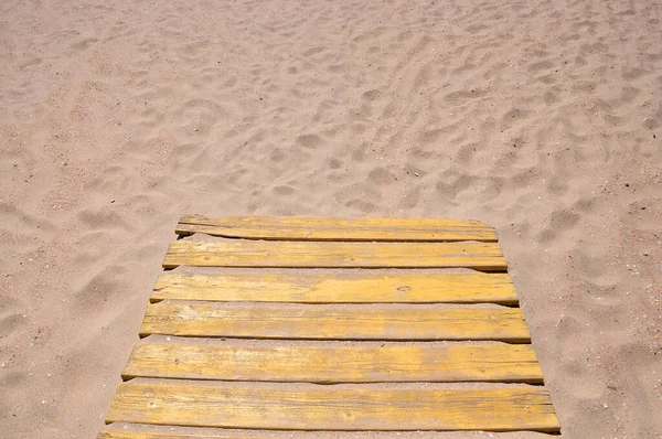 Деревянная Дорожка Пляже — стоковое фото