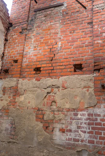 Parte de la pared de piedra en color naranja . —  Fotos de Stock
