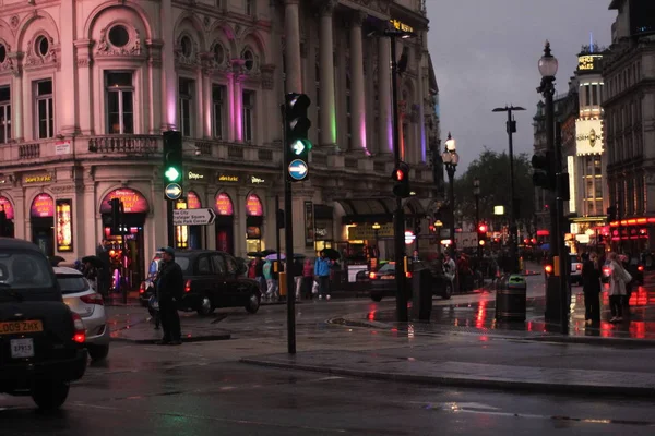 Times Square Evening London — Stock Photo, Image