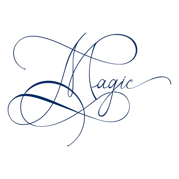 Illustration slogan magique — Image vectorielle