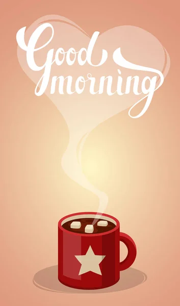 Bonjour, café du matin — Image vectorielle