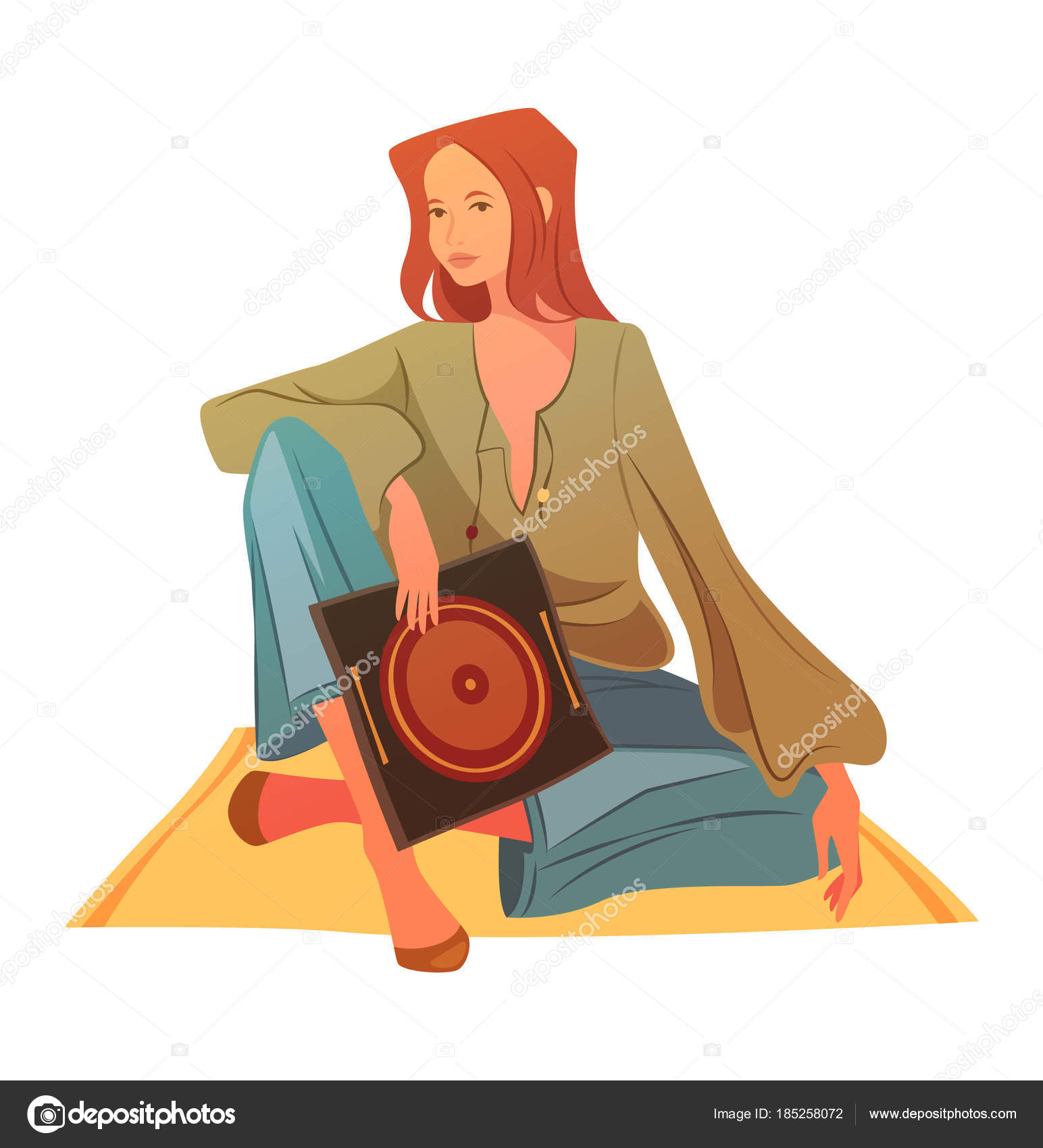 Retro Hippie Girl Retro Hippie Girl