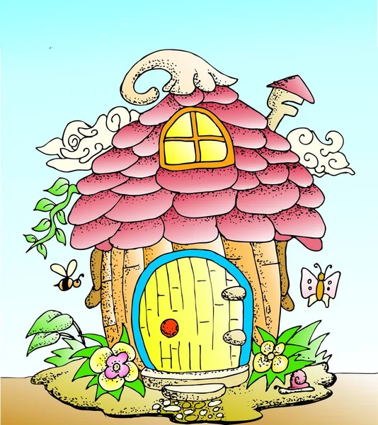 Maison de Gnome — Image vectorielle