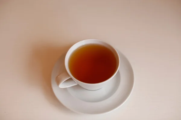 Zelený čaj v bílém šálku Royalty Free Stock Fotografie