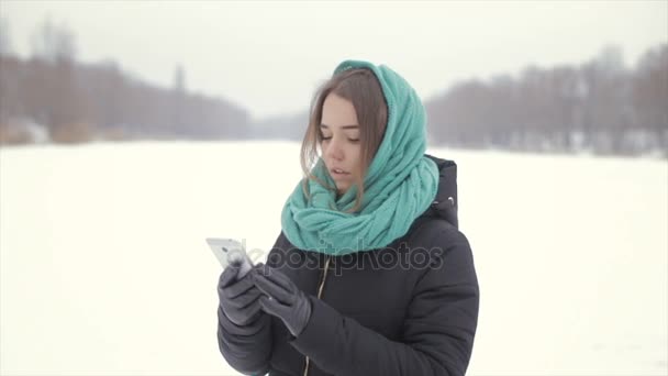 Malas condiciones de recepción de señales en el smartphone. — Vídeo de stock