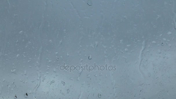 Gouttes de pluie sur le verre — Video