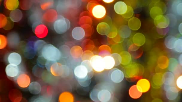 Bokeh de Natal colorido — Vídeo de Stock