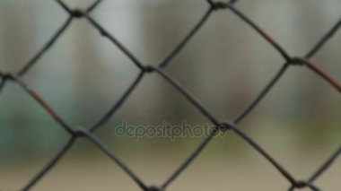 Metal kafes. Fencing.Full hd video