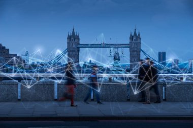 Londra 'da insan dolaşımı ağ & Hr kavramı olarak