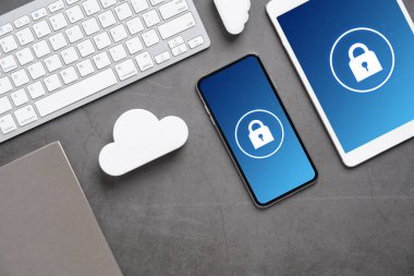 Küresel iş konsepti için bulut teknolojisi simgesi