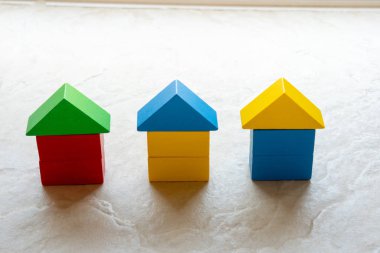 Küresel iş konsepti için Bulmaca Evi bulmacası